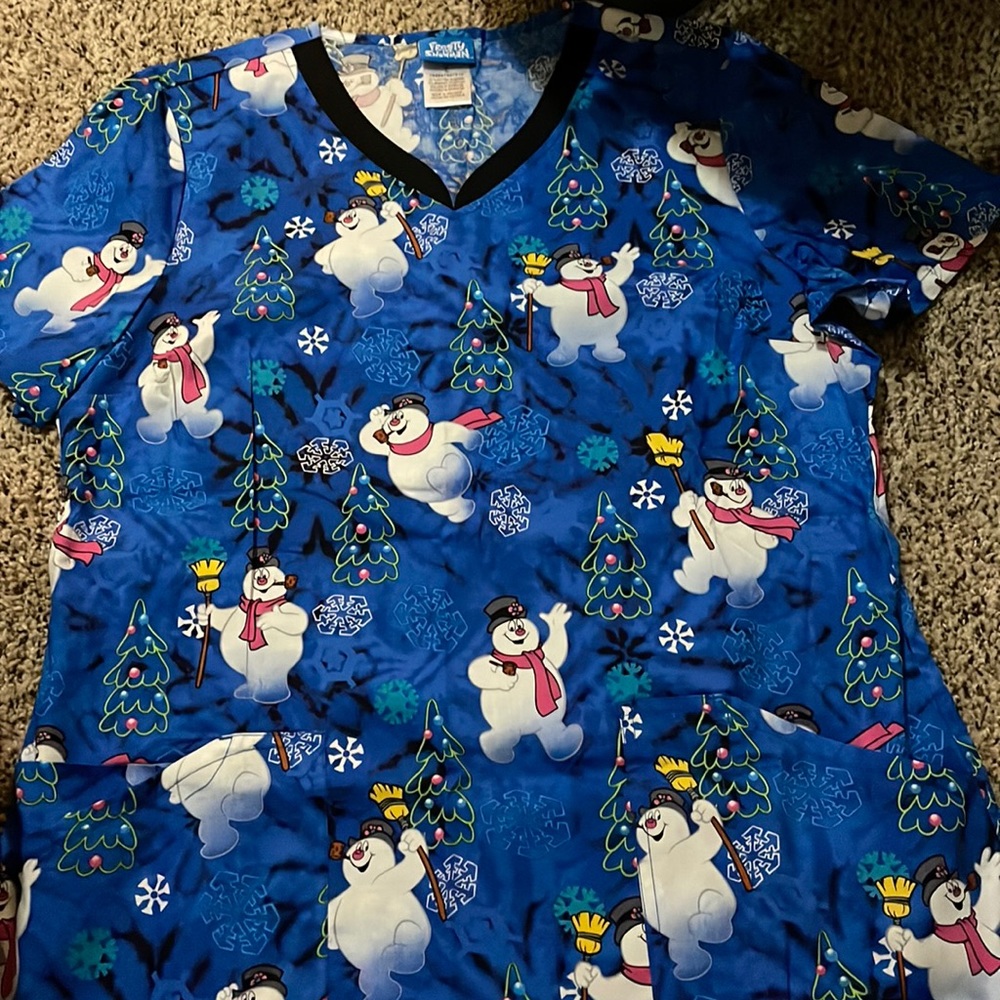 Frosty scrub top